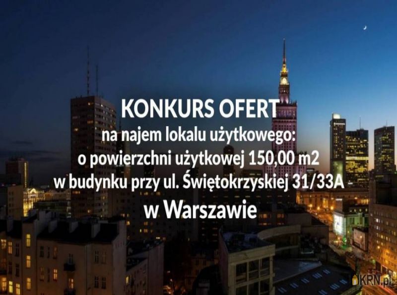 Lokal użytkowy Warszawa 150.00m2, lokal użytkowy do wynajęcia
