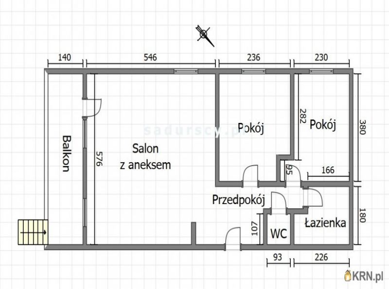 Mieszkanie Kraków 56.00m2, mieszkanie do wynajęcia