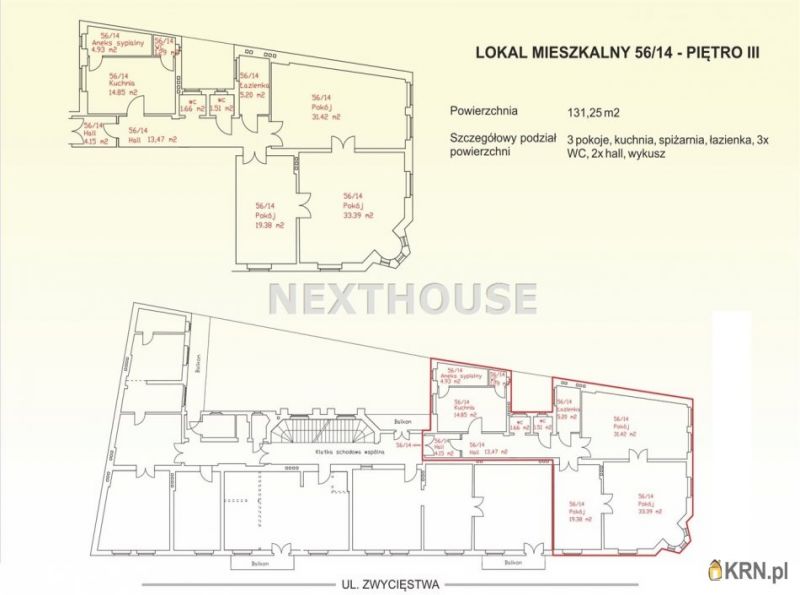 Mieszkanie Gliwice 131.25m2, mieszkanie na sprzedaż