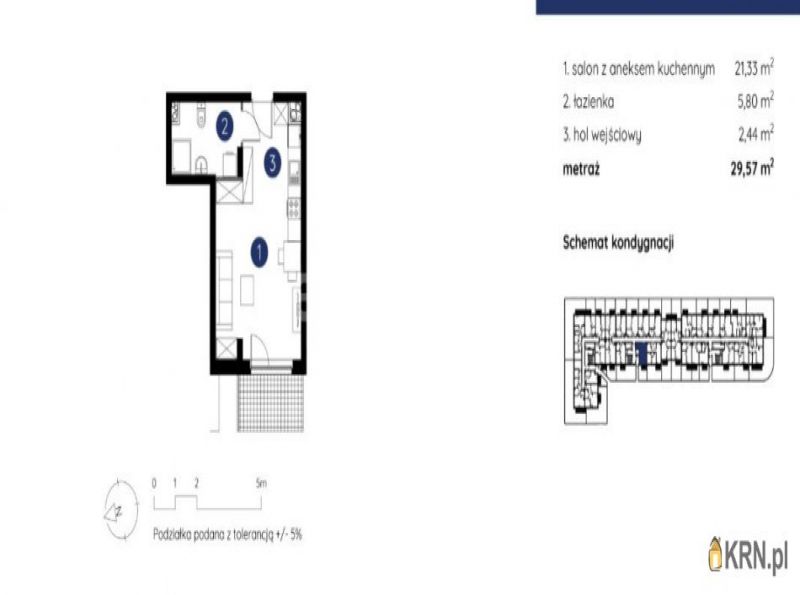 Mieszkanie Lublin 29.57m2, mieszkanie na sprzedaż