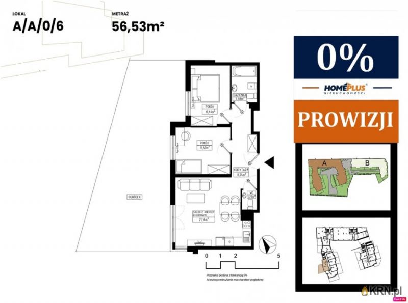 Mieszkanie Gliwice 56.53m2, mieszkanie na sprzedaż