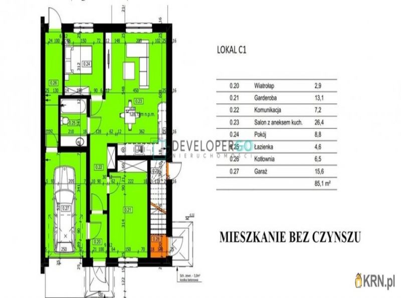 Mieszkanie Klepacze 85.10m2, mieszkanie na sprzedaż