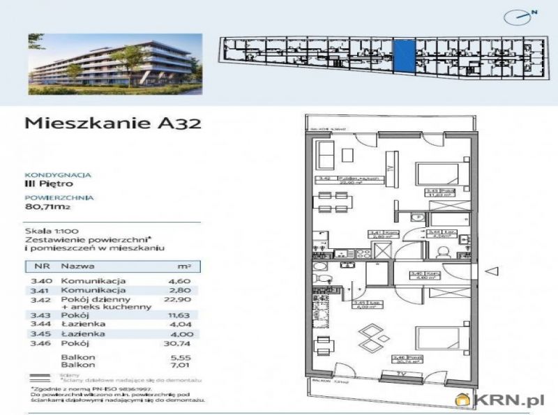 Mieszkanie Kołobrzeg 80.21m2, mieszkanie na sprzedaż