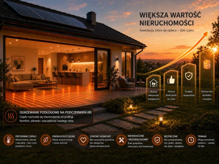 Czy ogrzewanie na podczerwień zwiększa wartość nieruchomości?