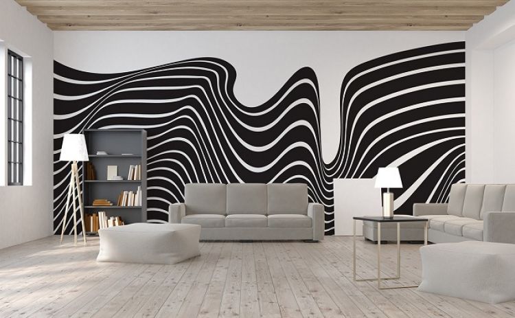 Przestrzenne fototapety to jeden z najszybszych pomysłów, gdy chcemy odmienić wygląd mieszkania