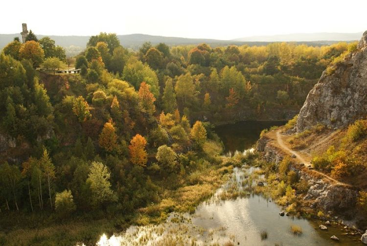 Geopark Kielce, Kadzielnia, źródło: Wikipedia, By Asirekas - Praca własna.