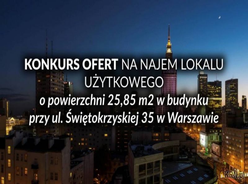 Lokal użytkowy Warszawa 26.00m2, lokal użytkowy do wynajęcia