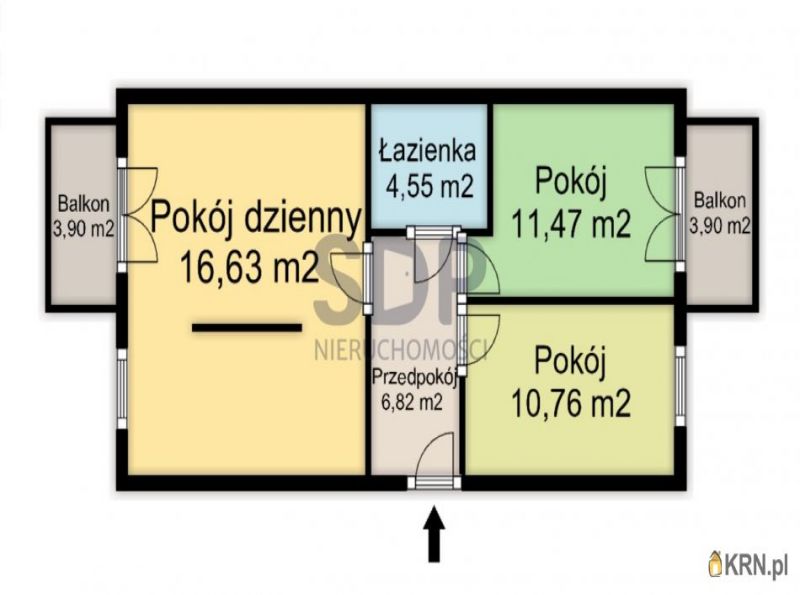 Mieszkanie Wrocław 60.52m2, mieszkanie na sprzedaż