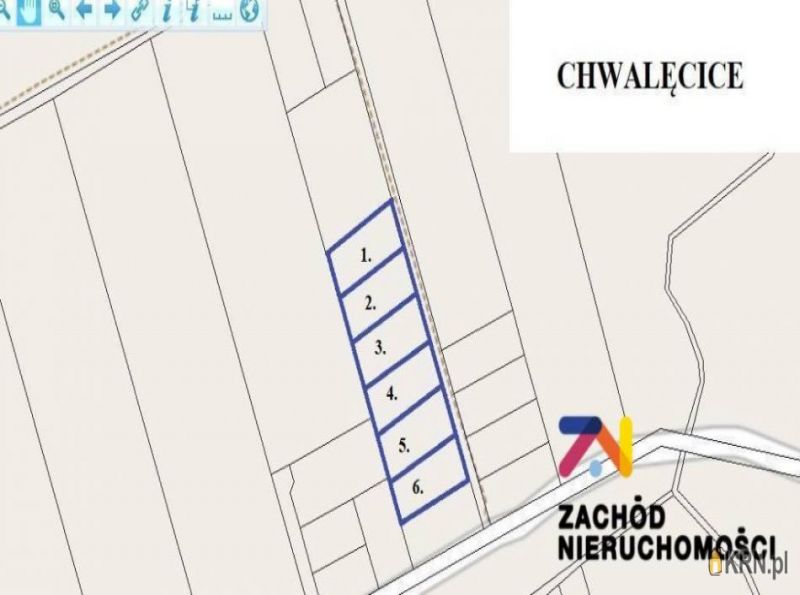 Działka Chwalęcice 1 600.00m2, działka na sprzedaż