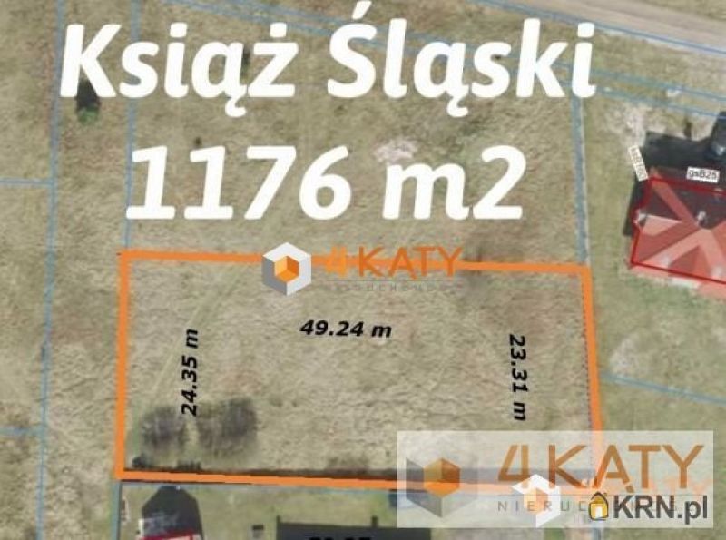 Działka Książ Śląski 1 176.00m2, działka na sprzedaż