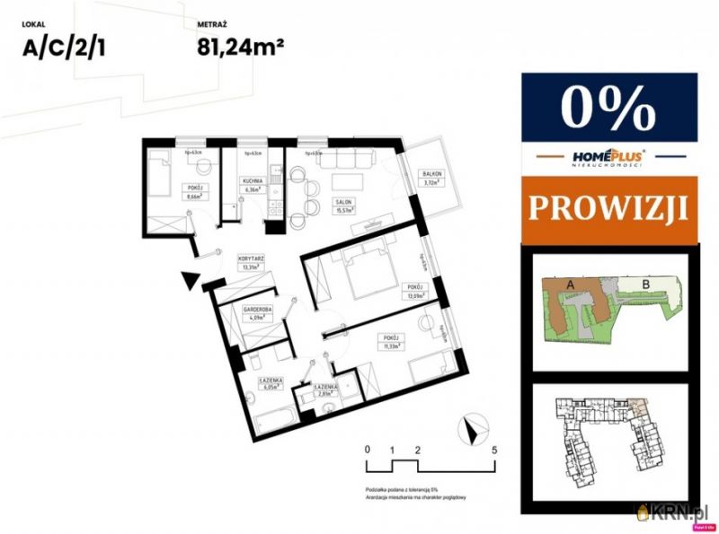 Mieszkanie Gliwice 81.24m2, mieszkanie na sprzedaż