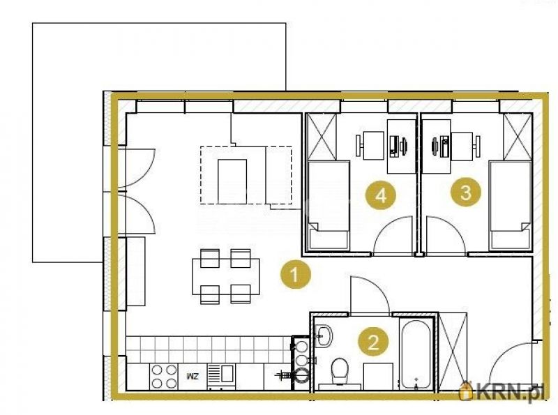 Mieszkanie Młoszowa 70.20m2, mieszkanie na sprzedaż