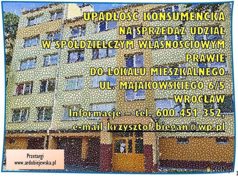 Mieszkanie Wrocław 51.93m2, mieszkanie na sprzedaż
