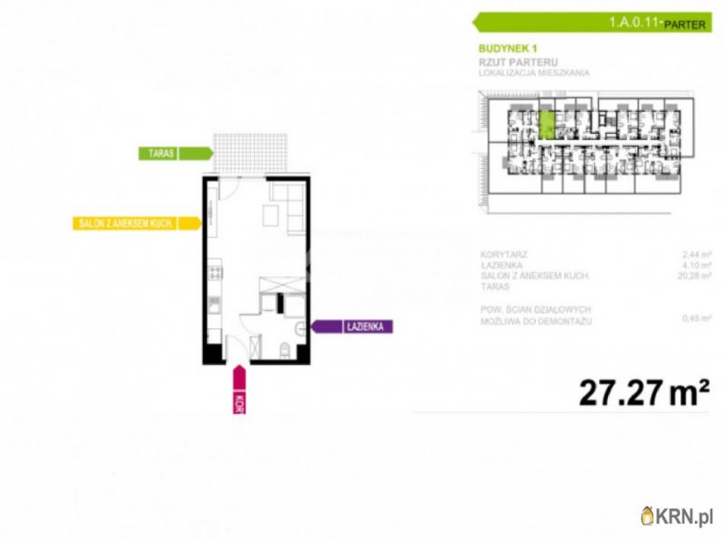 Mieszkanie Tychy 27.27m2, mieszkanie na sprzedaż