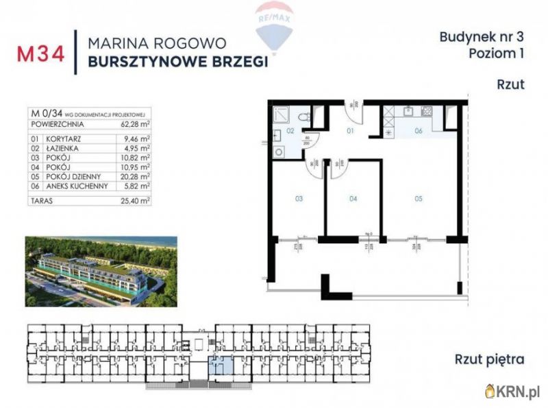 Mieszkanie Rogowo 62.28m2, mieszkanie na sprzedaż