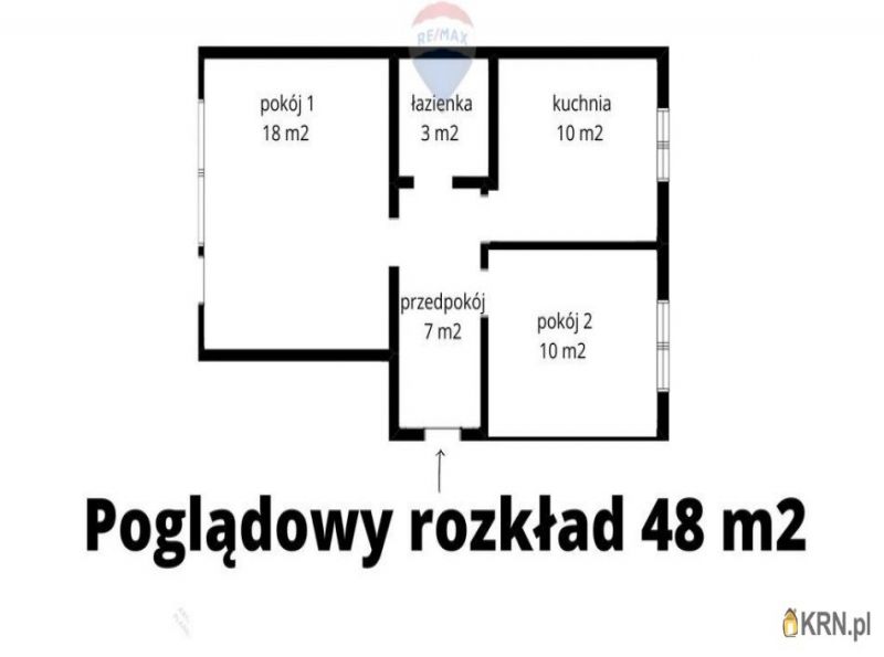 Mieszkanie Ostrowiec Świętokrzyski 48.18m2, mieszkanie na sprzedaż