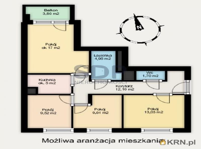 Mieszkanie Wrocław 72.35m2, mieszkanie na sprzedaż