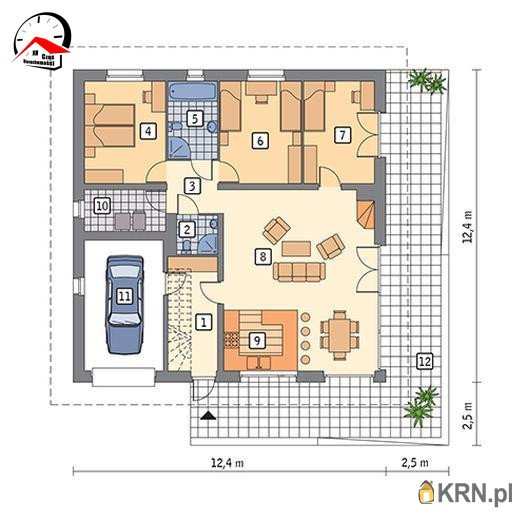 Barcin, ul. , 4 pokojowe, Dom  na sprzedaż