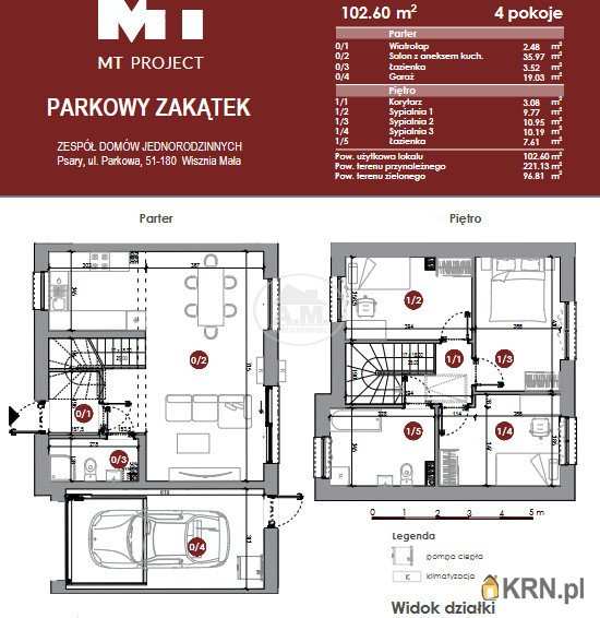 Psary, ul. Parkowa, 4 pokojowe, Dom  na sprzedaż