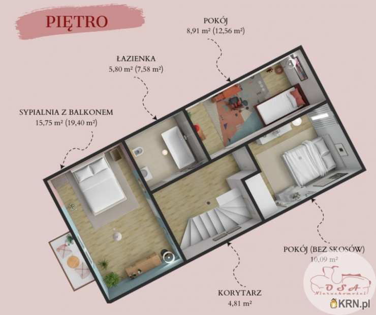 5 pokojowe, Dom  na sprzedaż, Pecna, ul. 