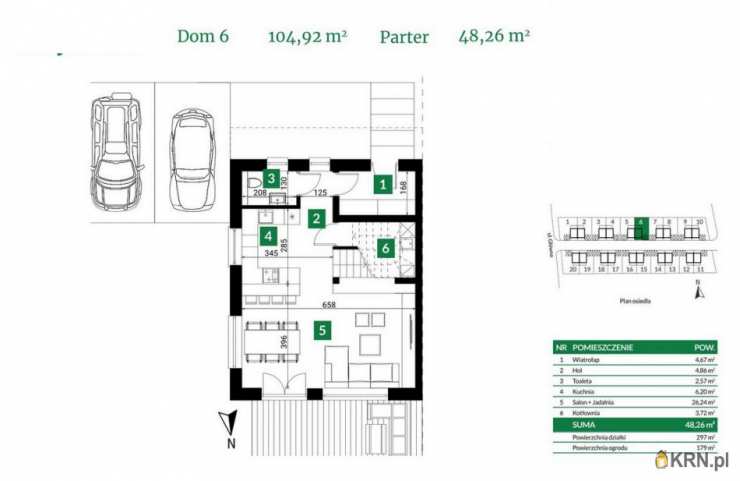 5 pokojowe, Kobierzyce, ul. , Dom  na sprzedaż