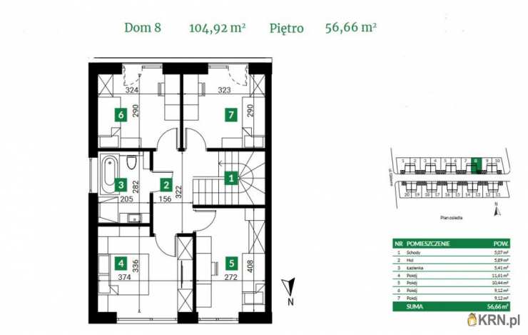 5 pokojowe, Dom  na sprzedaż, Kobierzyce, ul. 
