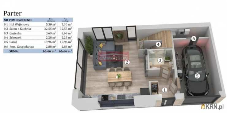 5 pokojowe, Dom  na sprzedaż, Kraków, Nowa Huta, ul. 