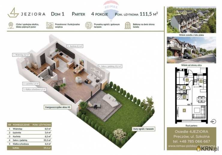 Dom  na sprzedaż, 8 pokojowe, Preczów, ul. 