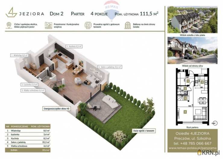 Dom  na sprzedaż, 8 pokojowe, Preczów, ul. 