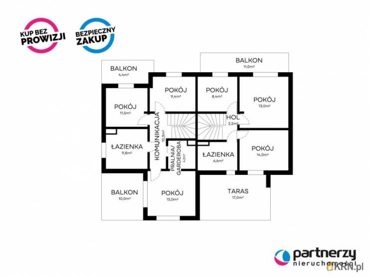 5 pokojowe, Gdańsk, Osowa, ul. Perseusza, Dom  na sprzedaż