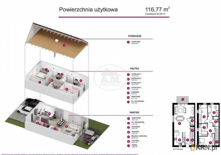 Brzezina, ul. , 5 pokojowe, Dom  na sprzedaż