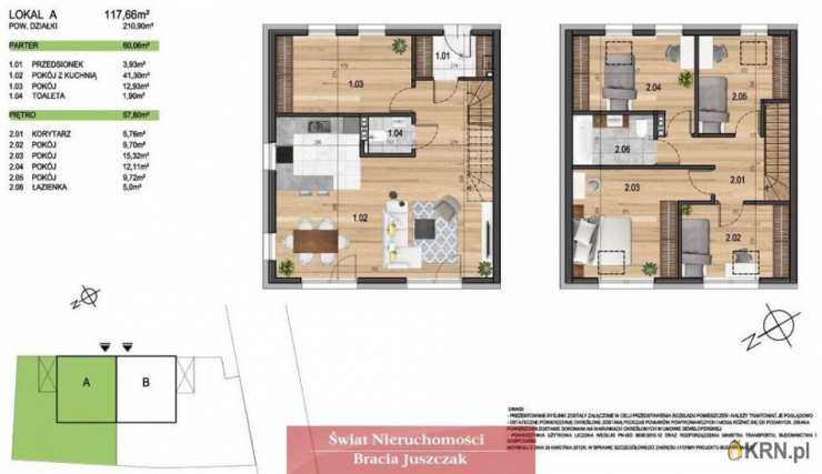 Iwiny, ul. , 5 pokojowe, Dom  na sprzedaż