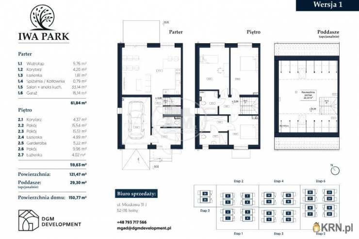 Iwiny, ul. Miodowa, Dom  na sprzedaż, 4 pokojowe