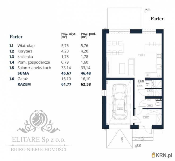 4 pokojowe, Dom  na sprzedaż, Iwiny, ul. 