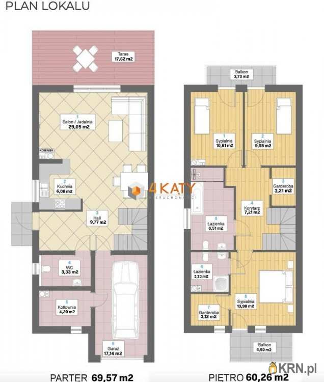 Czerwieńsk, ul. Słoneczna, Dom  na sprzedaż, 4 pokojowe