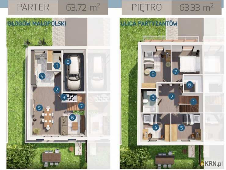 Dom  na sprzedaż, Głogów Małopolski, ul. Partyzantów, 5 pokojowe