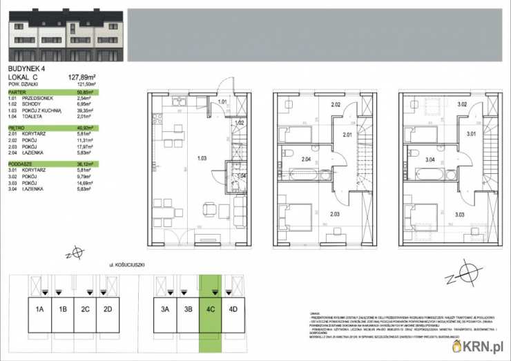 5 pokojowe, Dom  na sprzedaż, Iwiny, ul. 