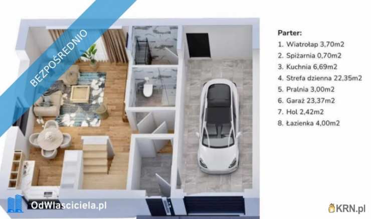 Wiązowna, ul. Spokojna, 5 pokojowe, Dom  na sprzedaż