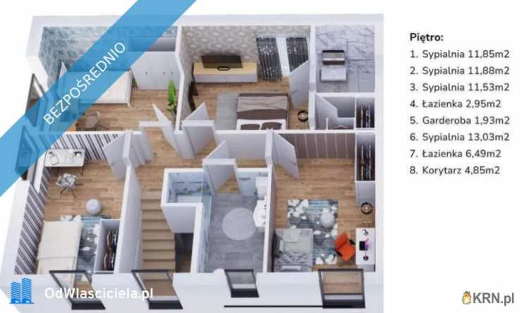 5 pokojowe, Wiązowna, ul. Spokojna, Dom  na sprzedaż