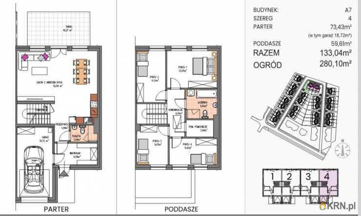 5 pokojowe, Dom  na sprzedaż, Siechnice, ul. 