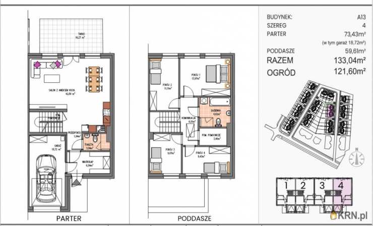 Siechnice, ul. , 5 pokojowe, Dom  na sprzedaż