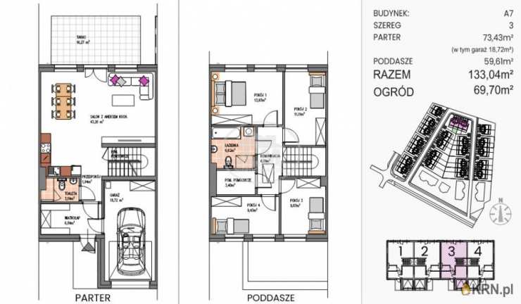 5 pokojowe, Siechnice, ul. Henryka III, Dom  na sprzedaż