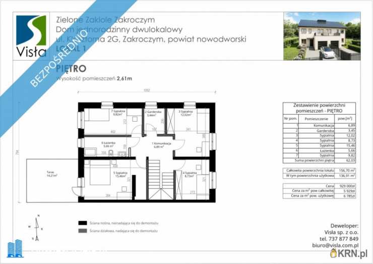 Dom  na sprzedaż, Zakroczym, ul. Klasztorna, 6 pokojowe