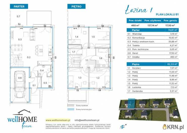 Łozina, ul. Ogrodowa, 5 pokojowe, Dom  na sprzedaż