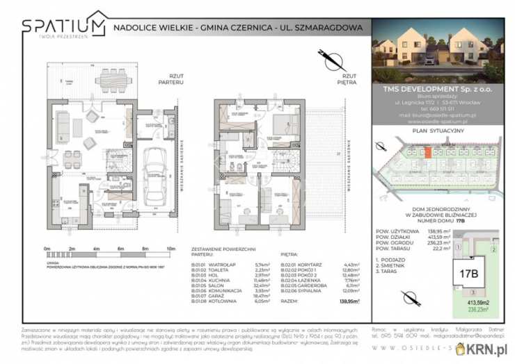 4 pokojowe, Nadolice Wielkie, ul. , Dom  na sprzedaż