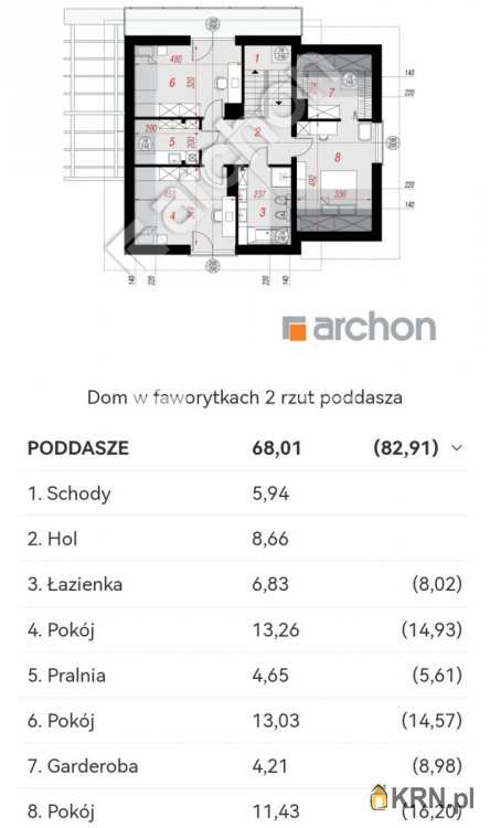 4 pokojowe, Dom  na sprzedaż, Grabówko, ul. 