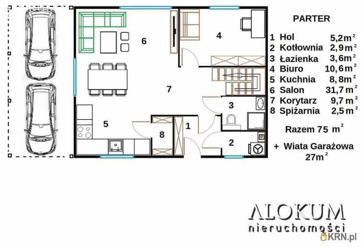 Dąbrowa, ul. , Dom  na sprzedaż, 5 pokojowe