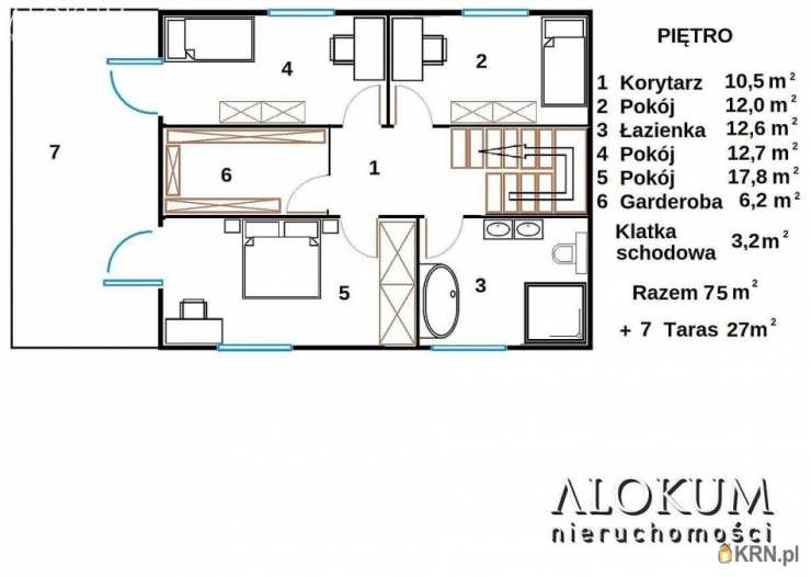 Dąbrowa, ul. , 5 pokojowe, Dom  na sprzedaż
