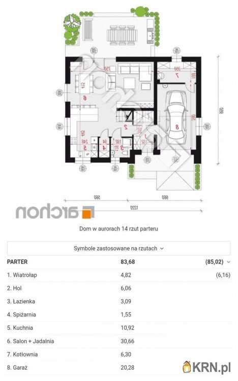Dom  na sprzedaż, 5 pokojowe, Dębina, ul. 