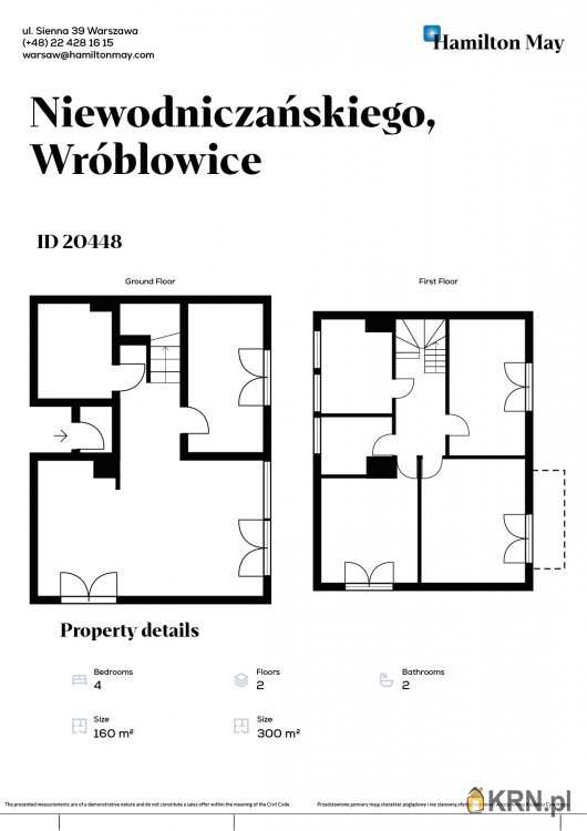 Dom  do wynajęcia, , Kraków, Swoszowice/Wróblowice, ul. H. Niewodniczańskiego